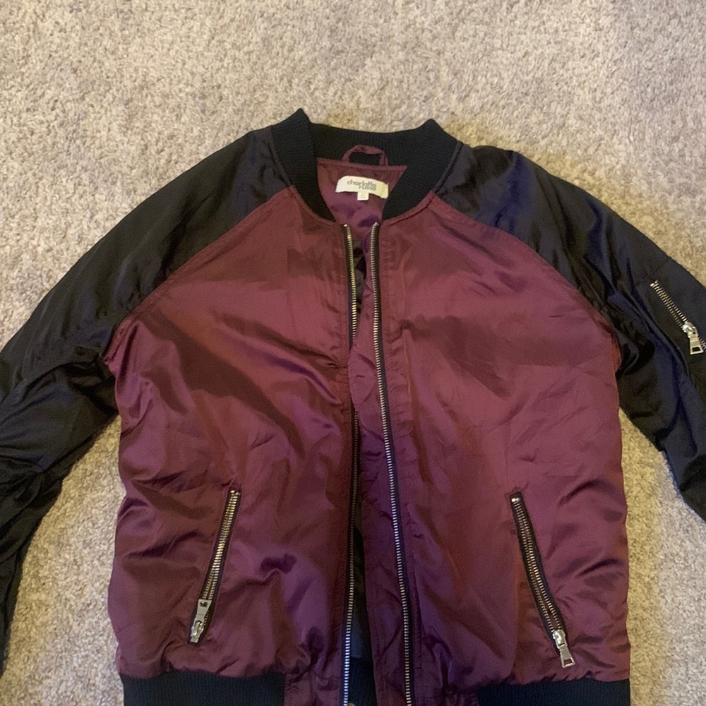 Black and purple jacket